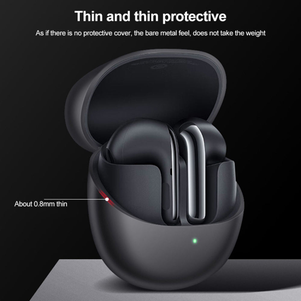 For Xiaomi Buds 4 Bluetooth Earphone Charging Bin Case Flexible Silicone Sleeve Full Protection Cover For Xiaomi Buds 4 Bluetooth Earphone Charging Bin Case Flexible Silicone Sleeve Full Protection Cover